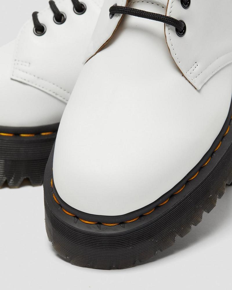 Zapatos Plataforma Dr Martens 1461 Smooth Cuero Hombre Blancos | MX 194QMA